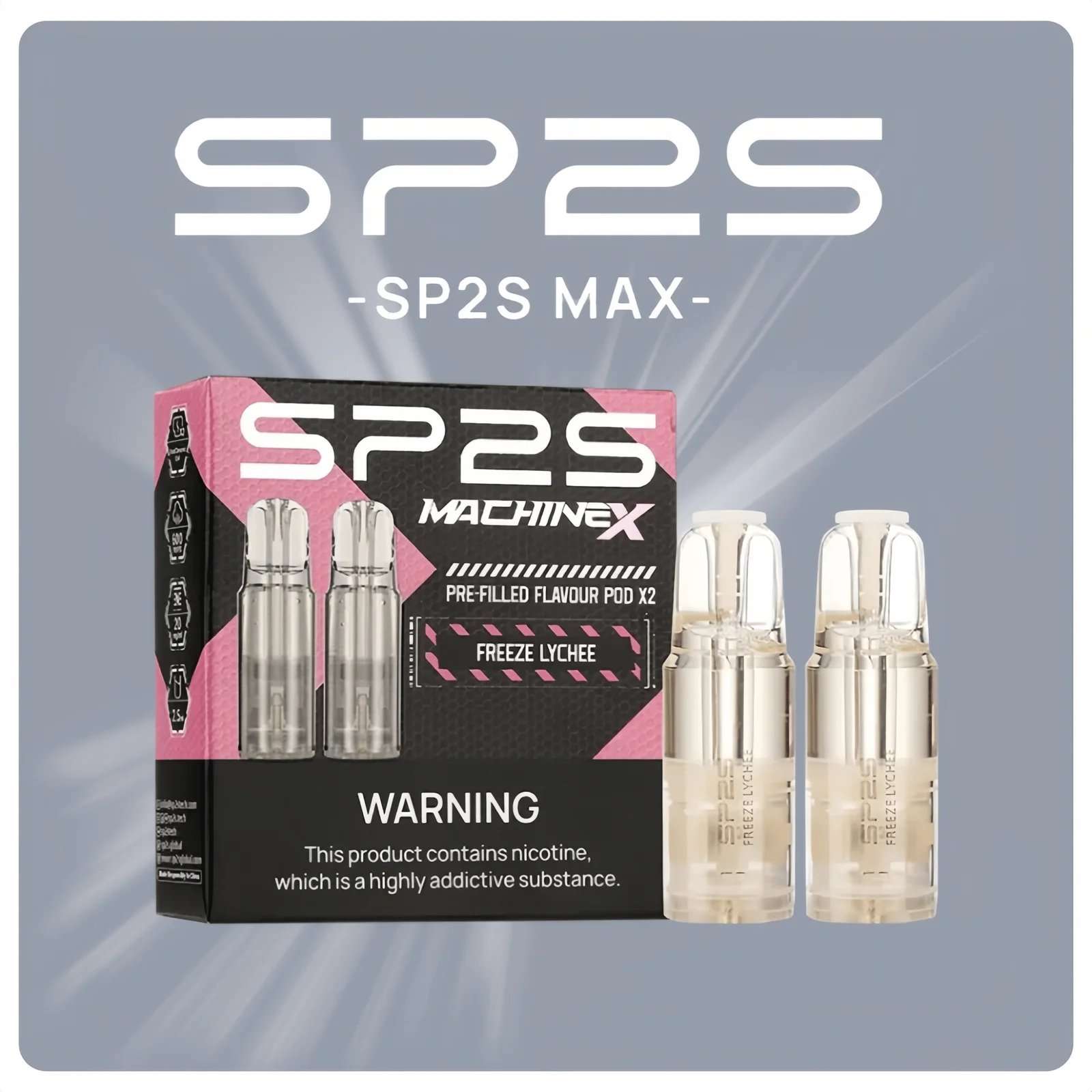 SP2S MAX煙彈|4ML大容量・2顆裝|適配SP2S MAX主機|16種口味現貨